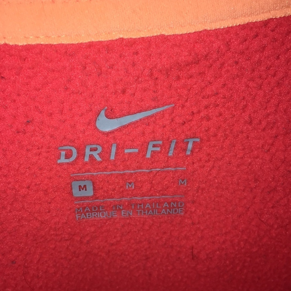 Nike zip-up hoodie/sweatshirt Dri-fit medium active wear gym wear pink/orange​​ - Picture 7 of 12